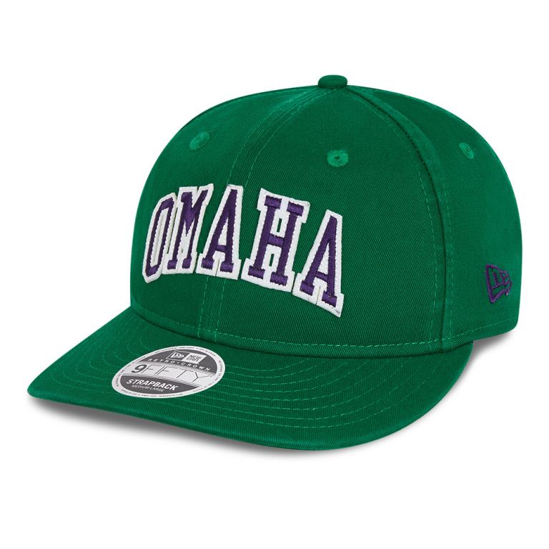 Gorras New Era 9fifty Verdes - Omaha Royals Heritage Retro Crown 92540HTBN